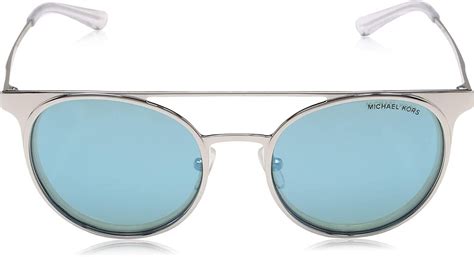 michael kors 113725|Michael Kors Grayton Teal Mirror Round Ladies Sunglasses .